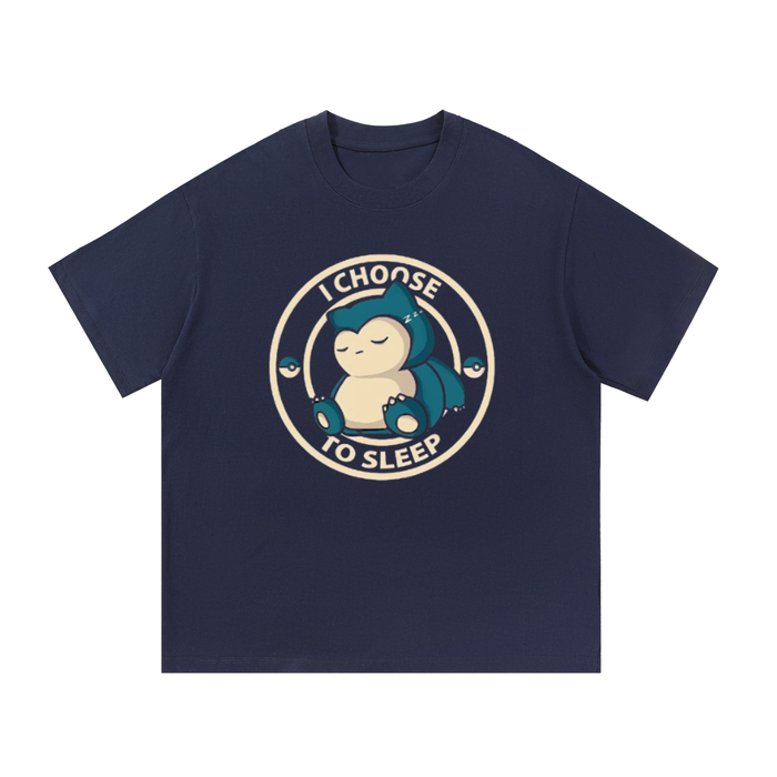 "i choose to sleep" pokemon snorlax graphic tee