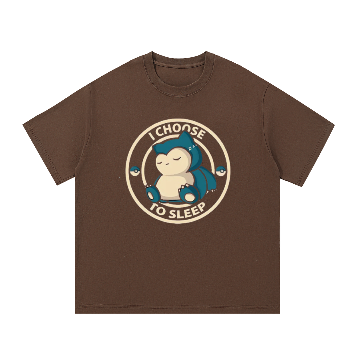 "i choose to sleep" pokemon snorlax graphic tee