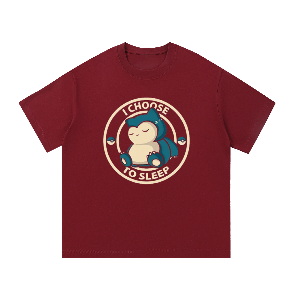 "i choose to sleep" pokemon snorlax graphic tee