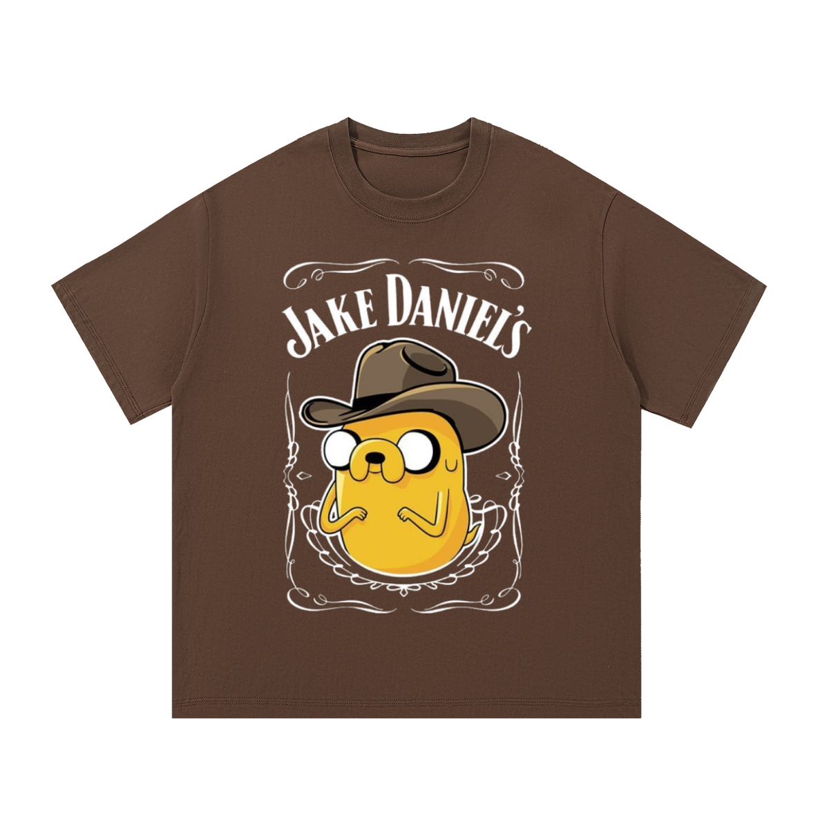 "jake daniels" adventure time x jack daniels graphic tee